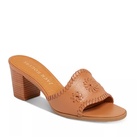 Jack Rogers Women's Rory Slip On Mid-Heel Sandals 8.5 Rare. Nwt